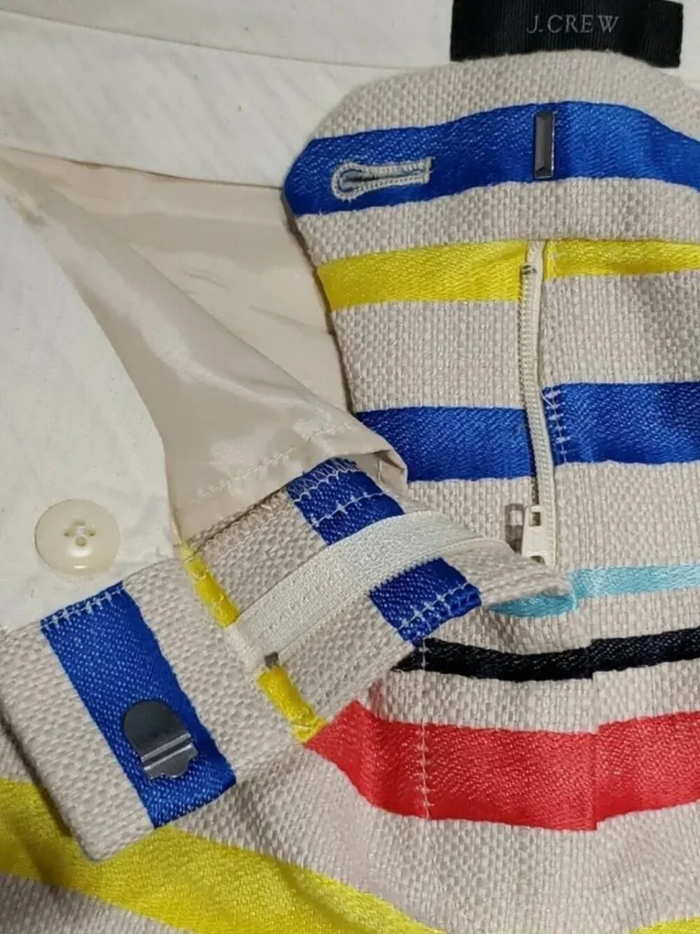 J. Crew Shorts | J Crew Jacquard Striped Shorts Womens Size 8